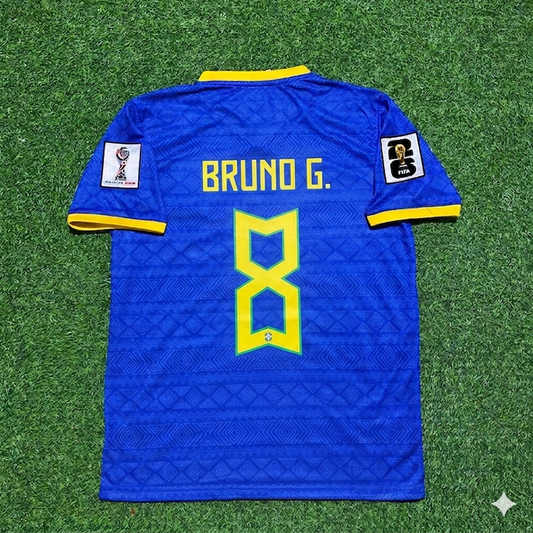 Bruno Guimarães 8 – Brasilien WM 2026 Blau Neues Saison Fußballtrikot