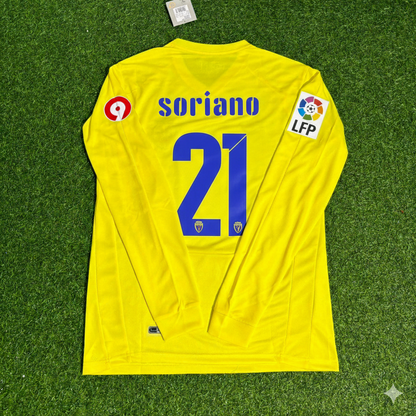 Maillot de football rétro à manches longues Bruno Soriano 21 Villarreal CF 2008/2009