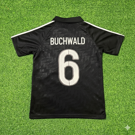 Guido Buchwald Deutschland 1990 WM Schwarzes Retro-Fußballtrikot