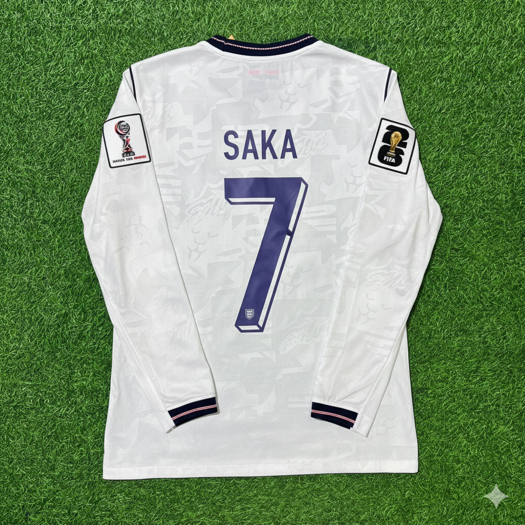 Bukayo Saka 7- England WM 2026 Langarm Trikot