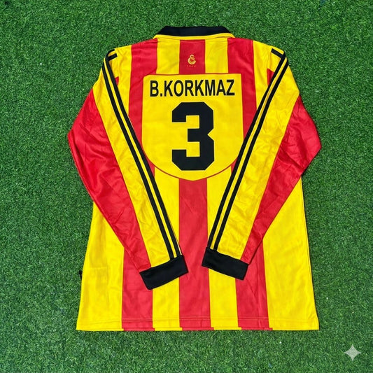 Galatasaray 1999/00 Long Sleeve Retro Football Jersey – Bulent Korkmaz