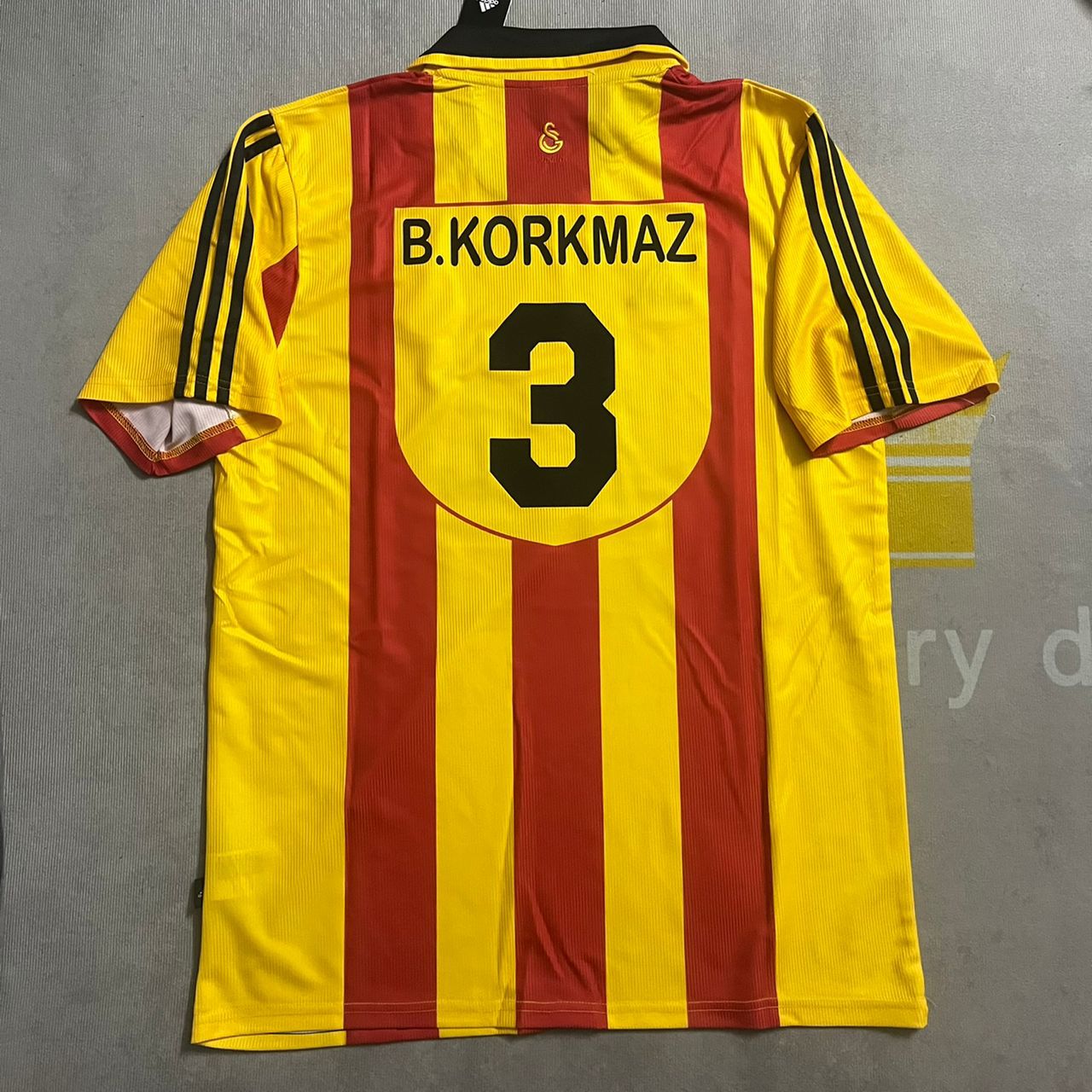 Bulent Korkmaz Galatasaray UEFA 2000 Retro Nostalji Formasi Football Home Trikot Jersey Maillot