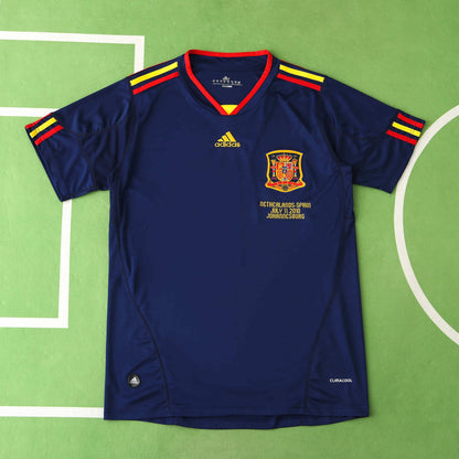 David Villa #7 - Spain 2010 World Cup Final Retro Jersey Trikot Soccer Shirt