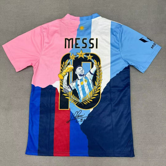 Maillot Commémoratif Lionel Messi GOAT Combo Toutes Équipes