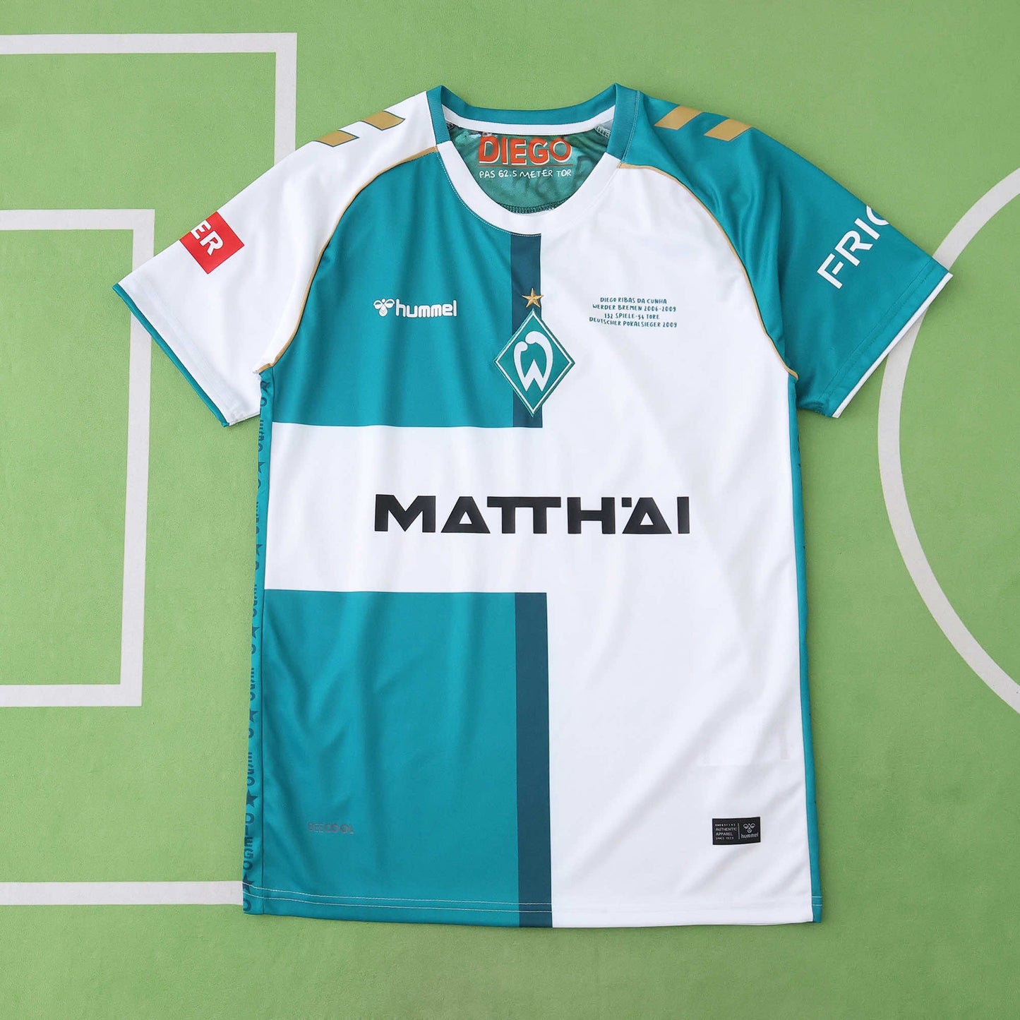 Diego Ribas da Cunha Werder Bremen Anniversary Trikot Jersey Maillot Soccer Shirt