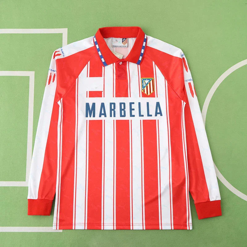 Atlético De Madrid 94/95 Season Home Retro Jersey Trikot Soccer Shirt