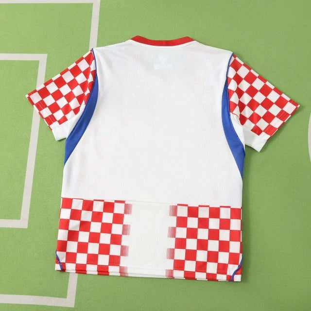 Kroatien 2026 WM Kinder Fußball Trikot Set Weiß
