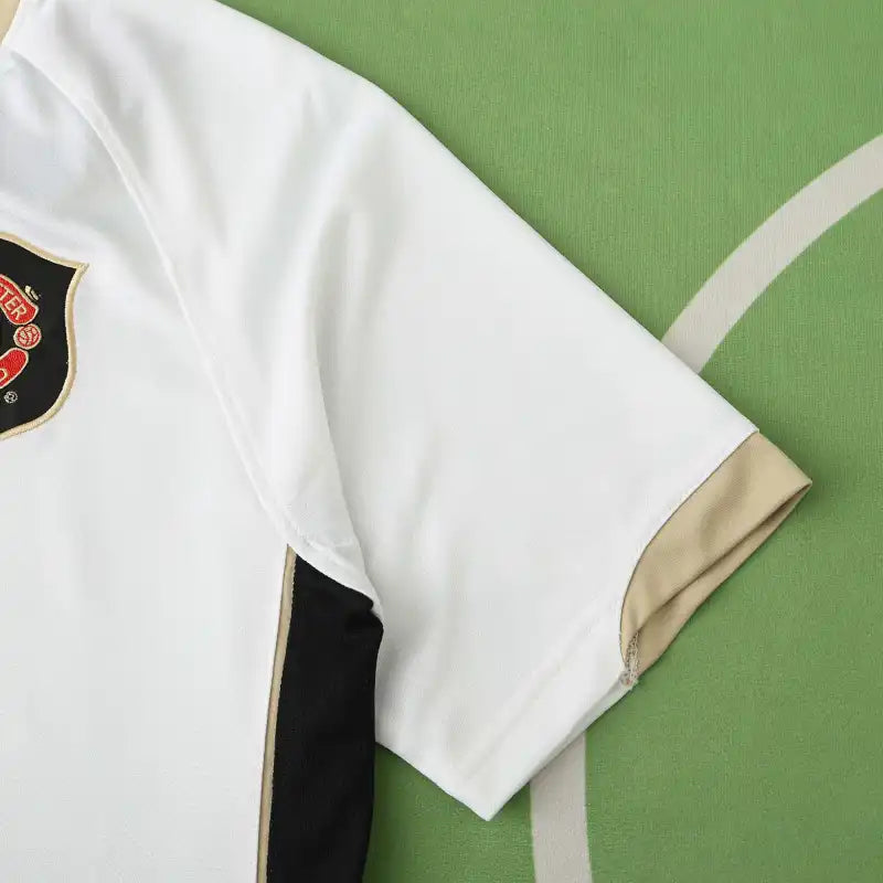 Maillot de Foot Rétro Domicile Blanc Manchester United F.C Saison 06/07