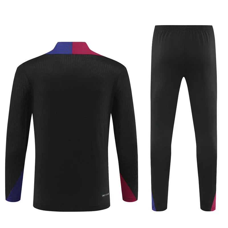 Barcelona Trainingsanzug Schwarzes Trainingstop-Paket