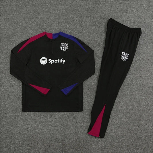 Barcelona Trainingsanzug Schwarzes Trainingstop-Paket