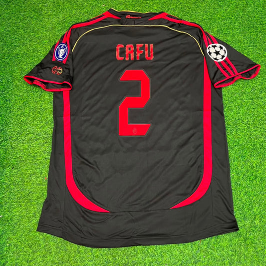 Cafu AC Mailand 2006-2007 Schwarzes Retro Fußballtrikot