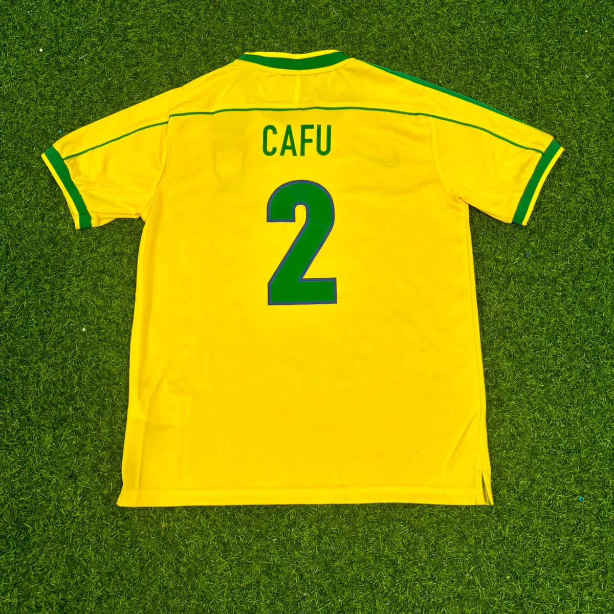 Cafu #2 Brasilien WM 2002 Retro Kinder Fußballtrikot Trikot Maillot Enfant Fußballtrikot