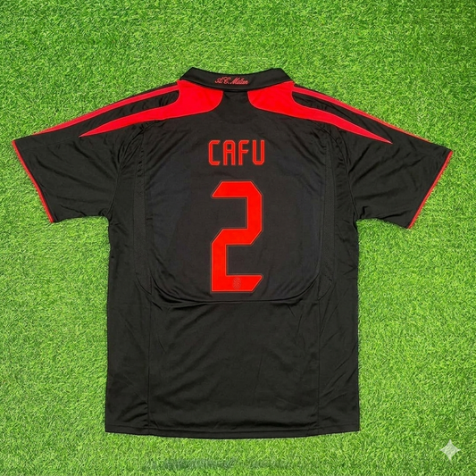 AC Milan 2007/08 Black Third Retro Football Jersey – Cafu