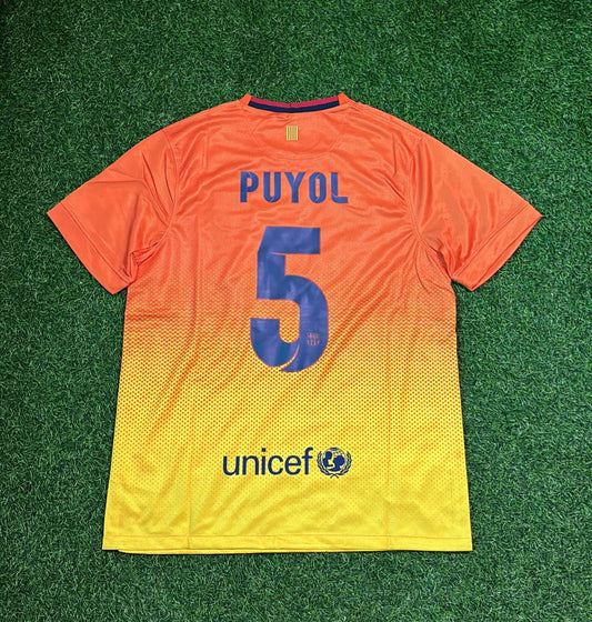 Carles Puyol 5 – Barcelone 2012–2013 Maillot Rétro Orange – | Trikot | Maillot de Football