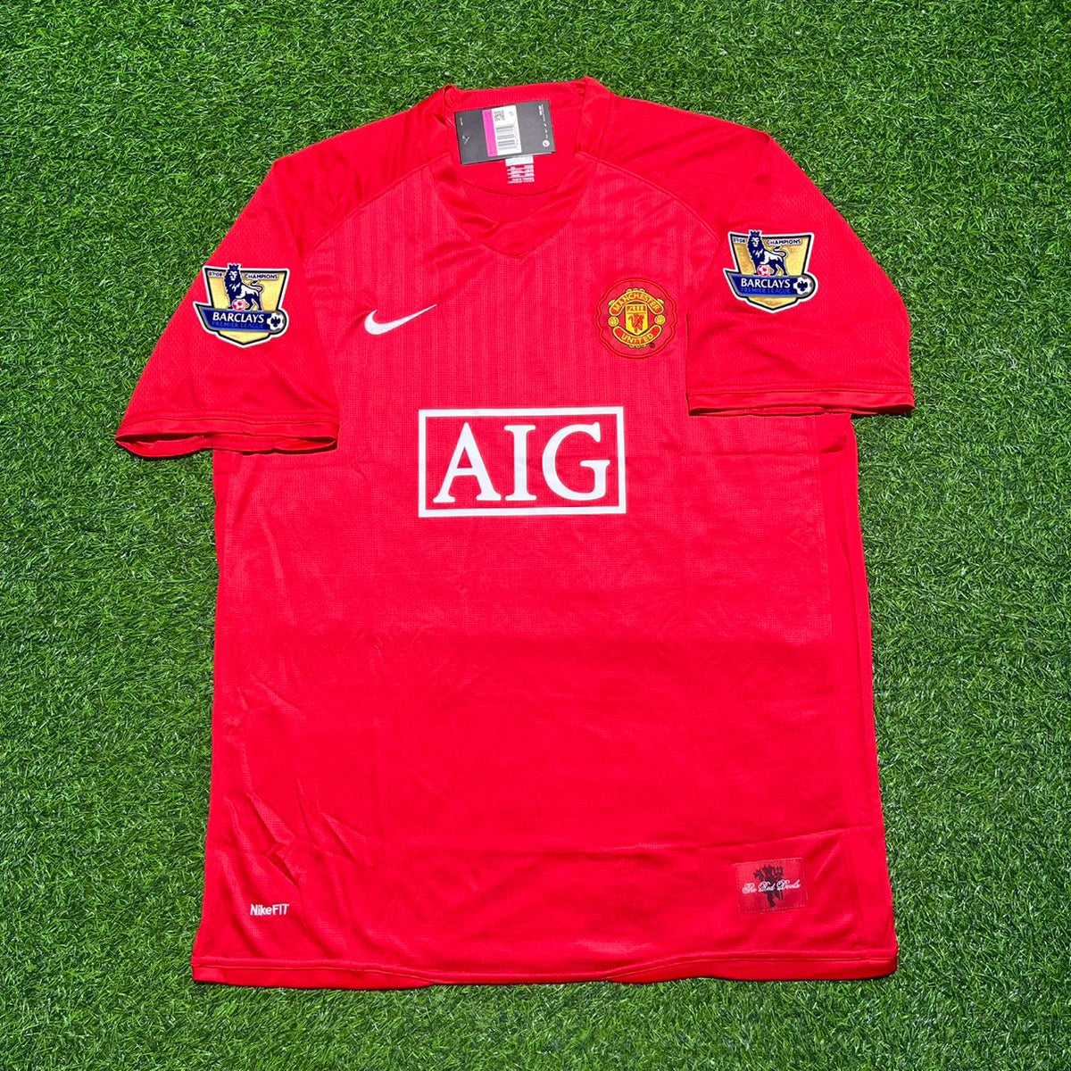 Carlos Tevez #32 Manchester United 2007 2008 Home EPL Retro Jersey