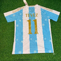 Carlos Tevez Argentina Commerative Anniversary Football Jersey Trikot Maillot