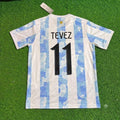 Carlos Tevez - Argentinien Retro Trikot Maillot Fußball Shirt