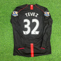 Carlos Tevez Manchester United 2007/2008 Black Retro Football Jersey Kit