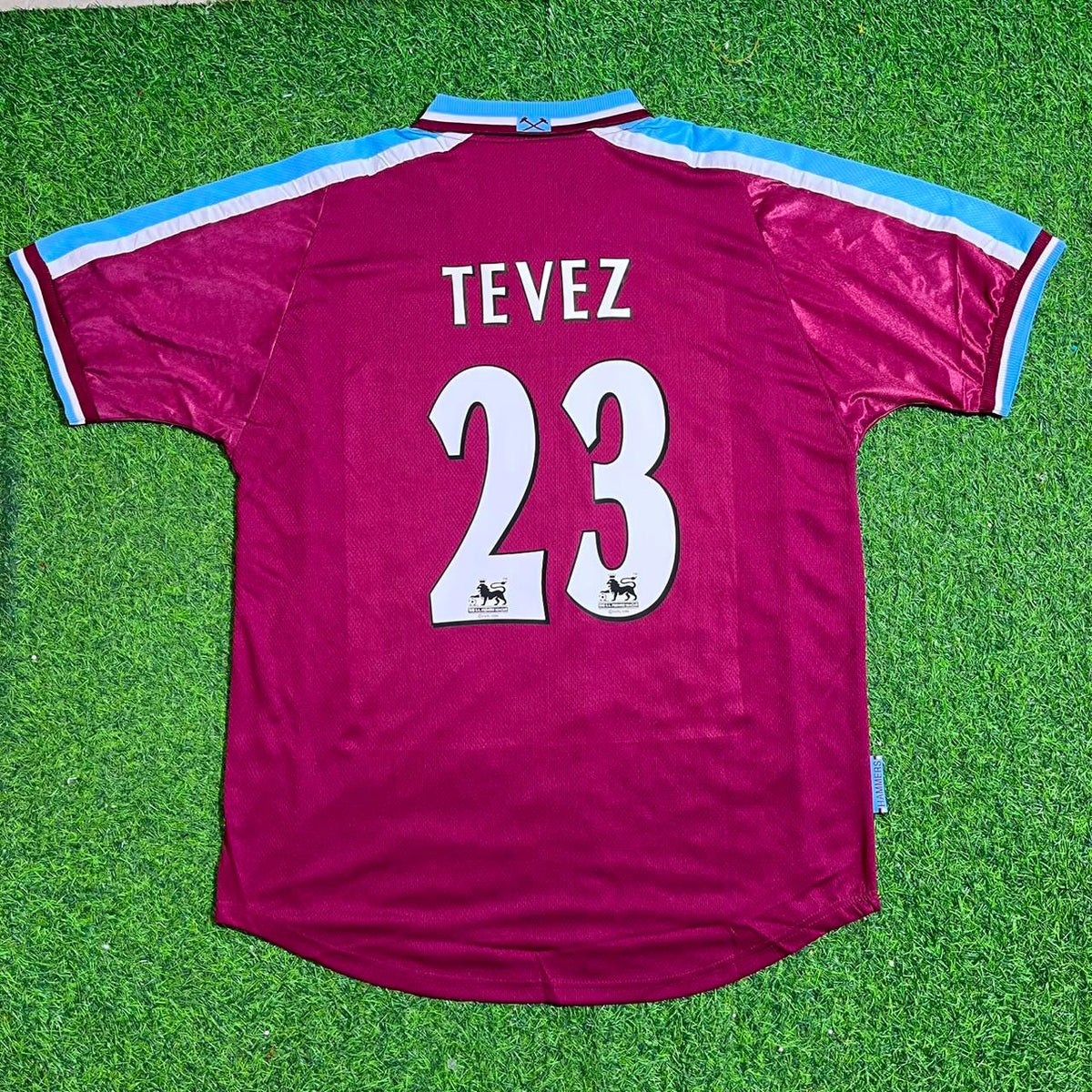 Carlos Tevez #32 West Ham United Heim Retro Fußballtrikot