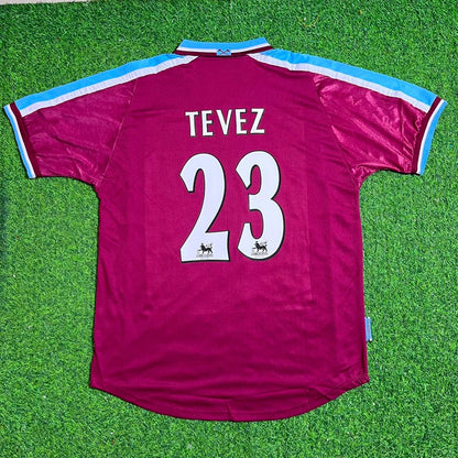 Carlos Tevez #32 West Ham United Heim Retro Fußballtrikot