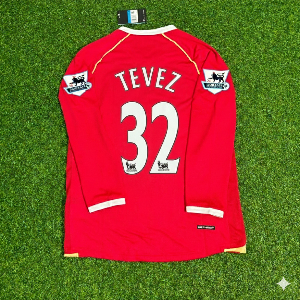 Carlos Tevez Manchester United 2006-2007 Rotes Trikot