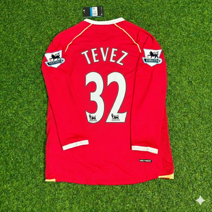 Carlos Tevez Manchester United 2006-2007 Rotes Trikot