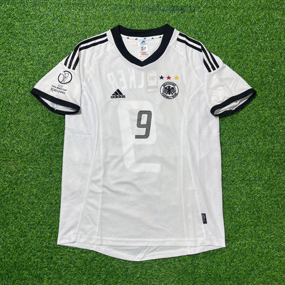 Camiseta de fútbol retro blanca de Alemania para el Mundial 2002 – Carsten Jancker