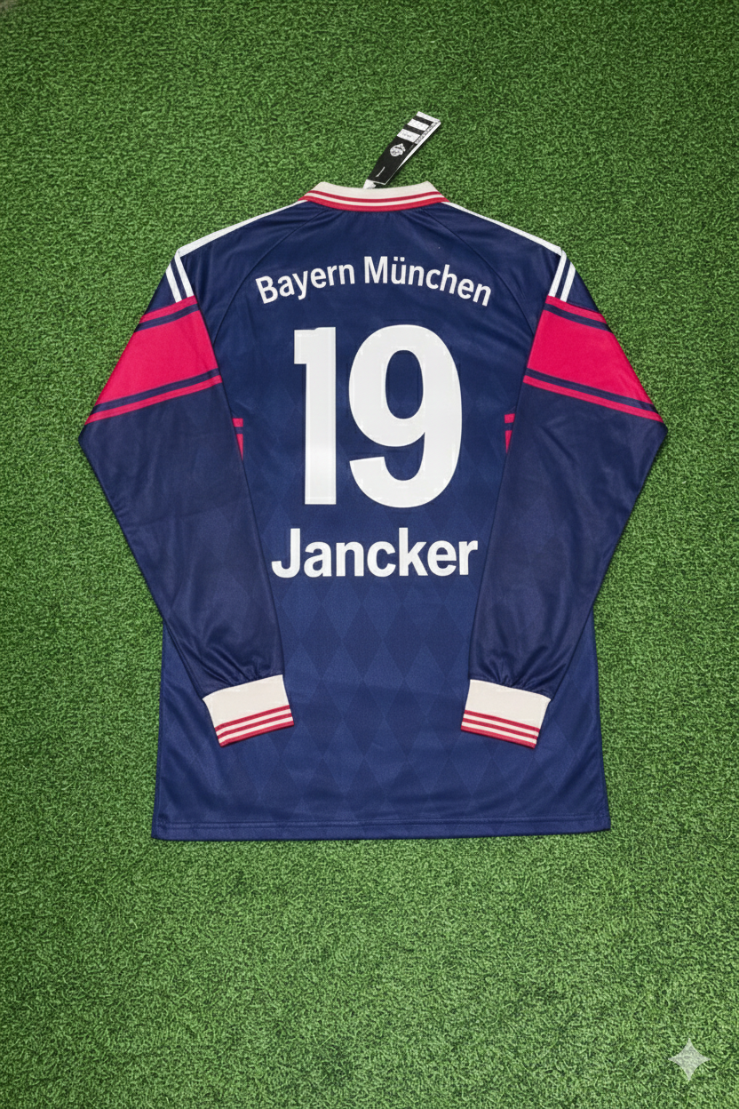 Bayern Munich 1997/98 Long Sleeve Home Retro Jersey – Carsten Jancker