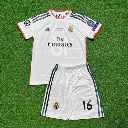 Casemiro #16 Real Madrid 2014 Champions League Final Kids Retro Kit