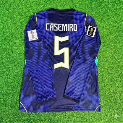 Casemiro 5# Brazil 2026 World Cup Sleeve Blue Away Jersey Trikot