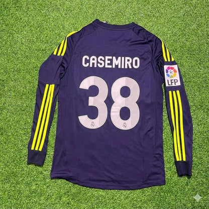 Casemiro 38- Real Madrid 2012/2013 Away Long Sleeve Football Jersey