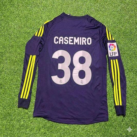 Casemiro 38- Real Madrid 2012/2013 Away Long Sleeve Football Jersey