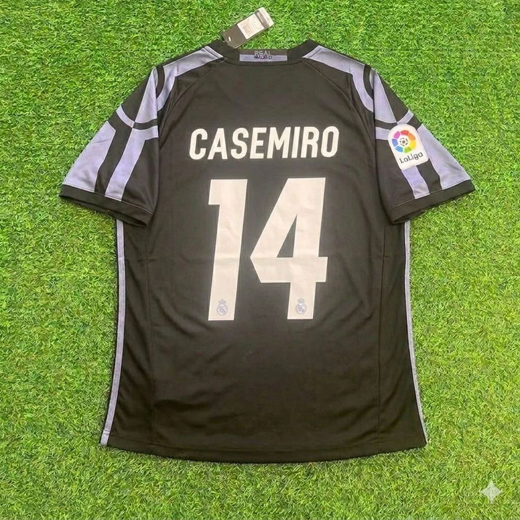 Casemiro 14- Real Madrid 2016 Black Retro Football Jersey