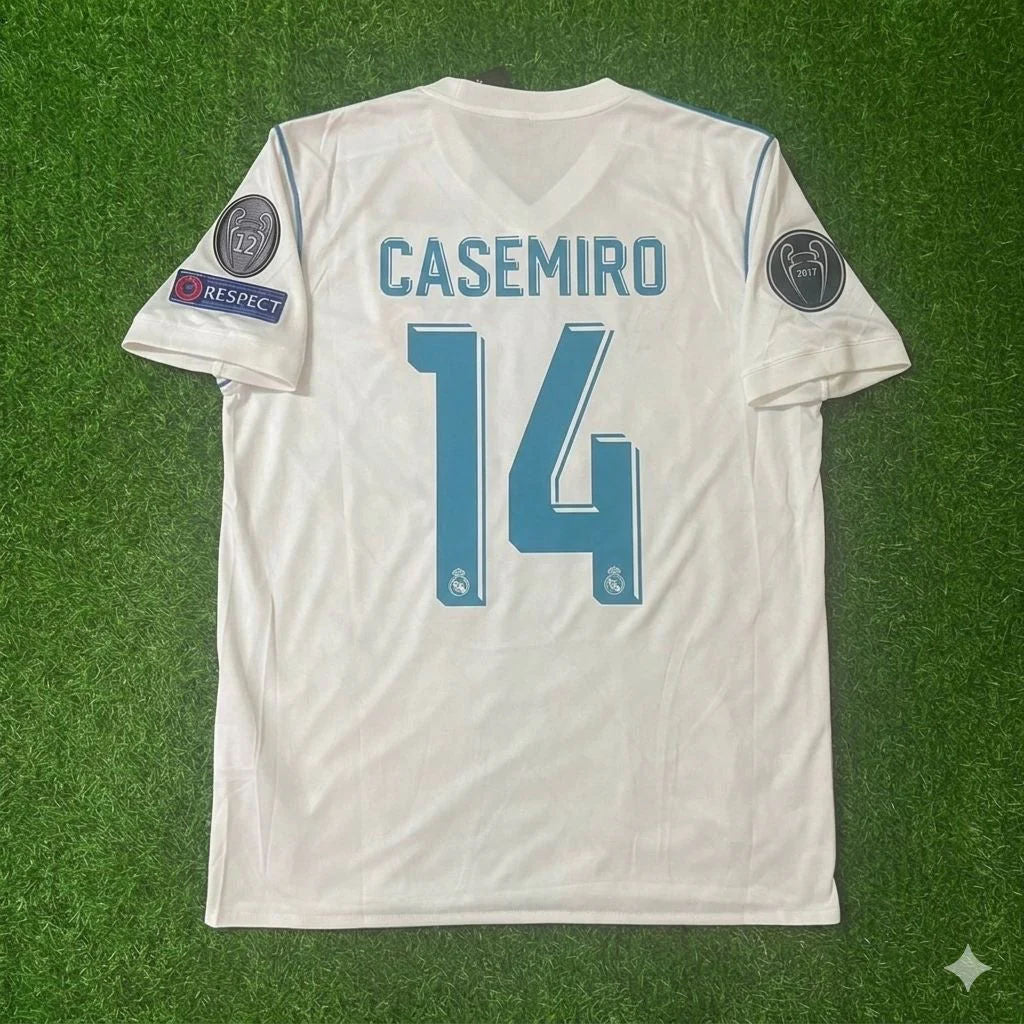 Casemiro 14- Madrid 2018 Final Jersey Trikot Maillot Soccer Shirt
