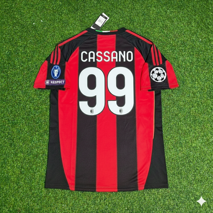 AC Milan 2010/11 Home Retro Jersey – Antonio Cassano 99