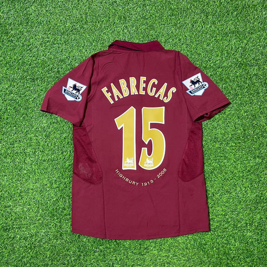 Cesc Fàbregas Arsenal 2006 Highbury Burgund Retro Fußballtrikot