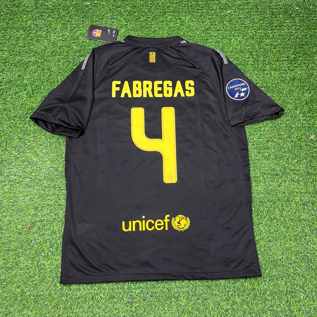 Cesc Fabregas Black Barcelona 2011/12 Retro Kit Shirt Jersey Trikot Maglia