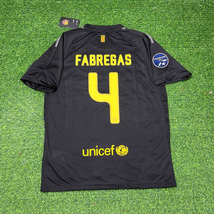 Cesc Fabregas Black Barcelona 2011/12 Retro Kit Shirt Jersey Trikot Maglia