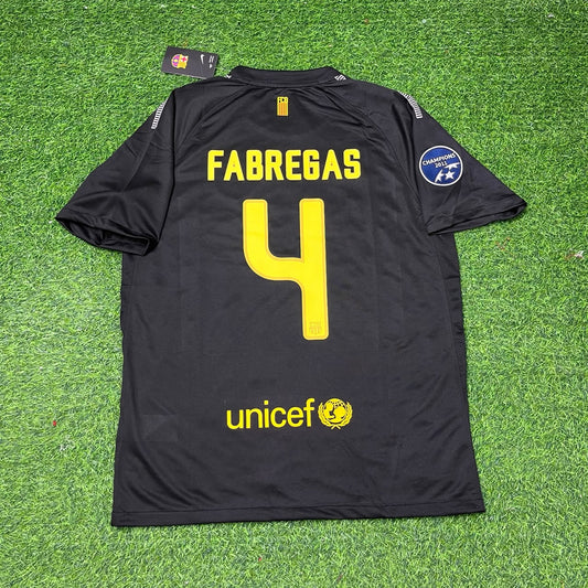 Maillot rétro noir du FC Barcelone 2011/12 Cesc Fabregas