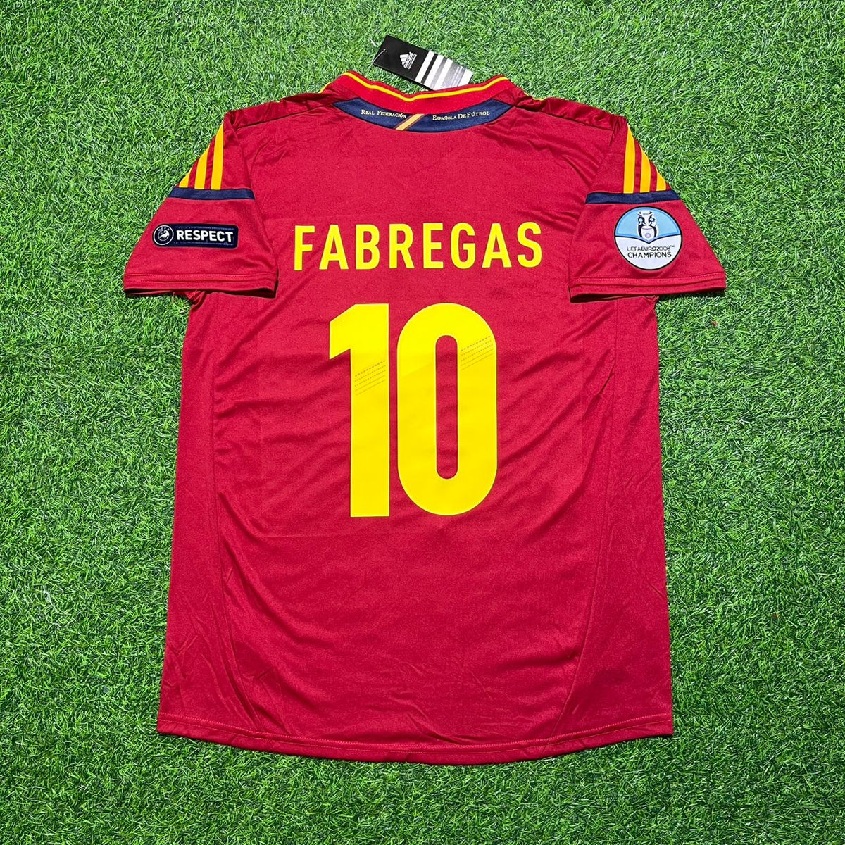 Cesc Fàbregas Spanien EM 2012 Finale Retro Fußball Trikot Set