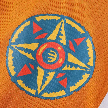 Gaizka Mendieta Valencia 1999–2000 Orange Retro Football Jersey Kit