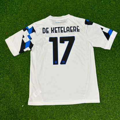 Charles De Ketelaere Atalanta BC 2026/2027 New Season Away White Football Jersey Trikot