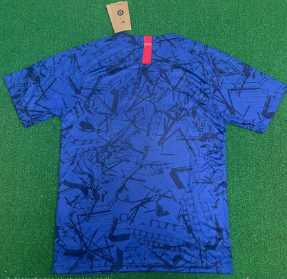 Chelsea FC 2019 2020 Blue Retro Kit Jersey Trikot Maglia Maillot Soccer Shirt
