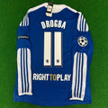 Didier Drogba Chelsea Champions League 2012 München Finale Retro Langarmtrikot