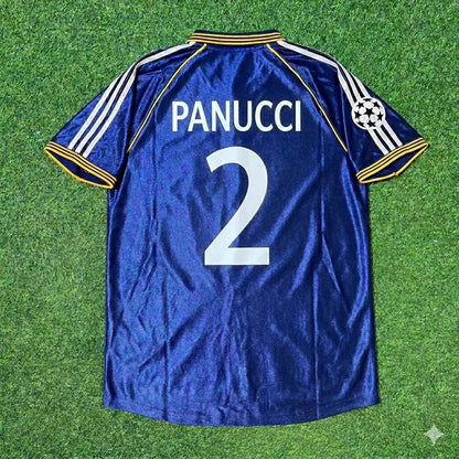 Christian Panucci 2- Real Madrid 1998-1999 Blue Retro Jersey Soccer Shirt