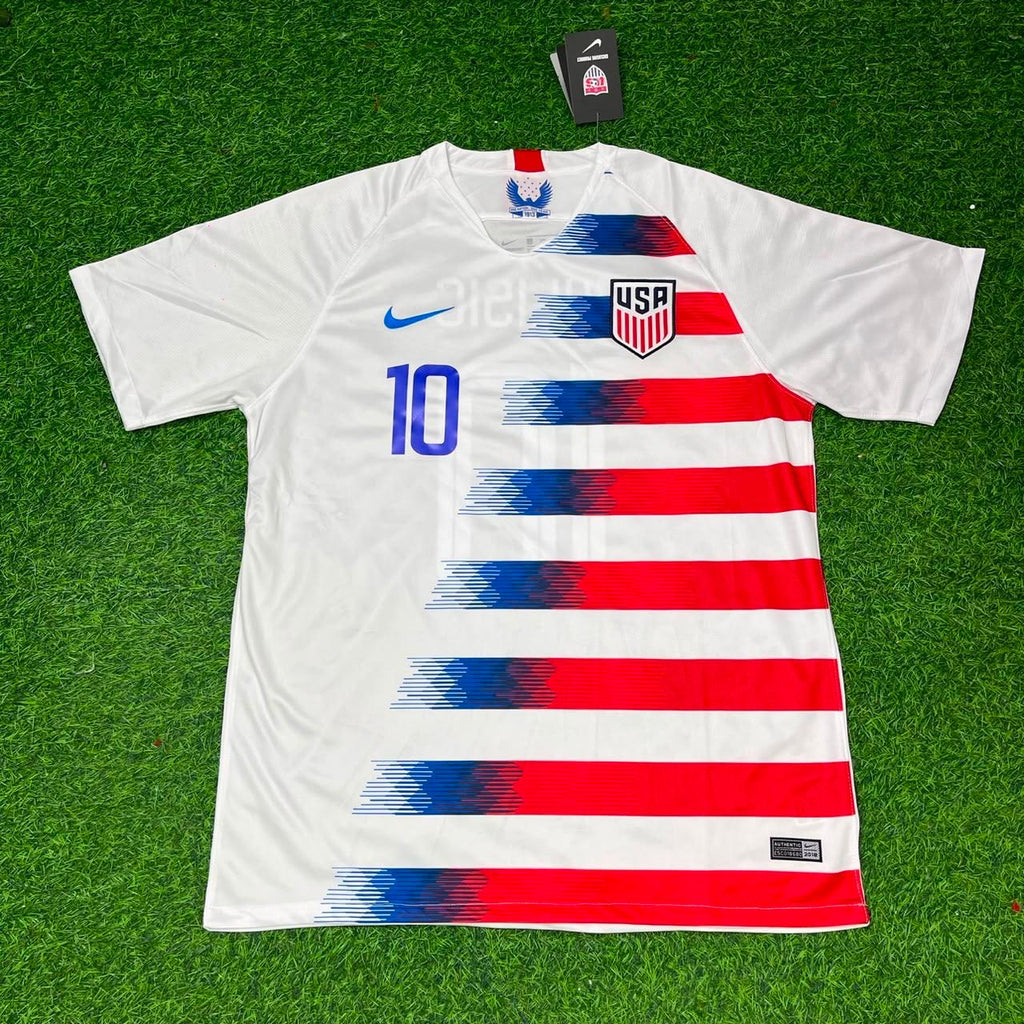 Christian Pulisic USA Saison 2018/2019 Weißes Fußballtrikot-Set