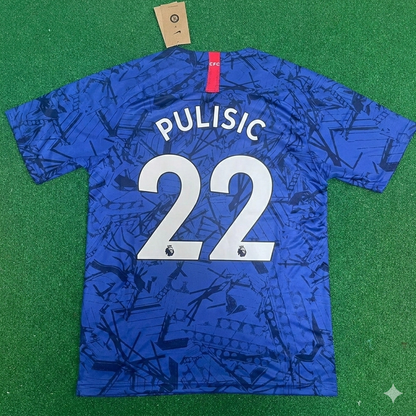 Christian Pulisic #22 Chelsea 2019 2020 Blaues Retro-Trikot Fußballshirt