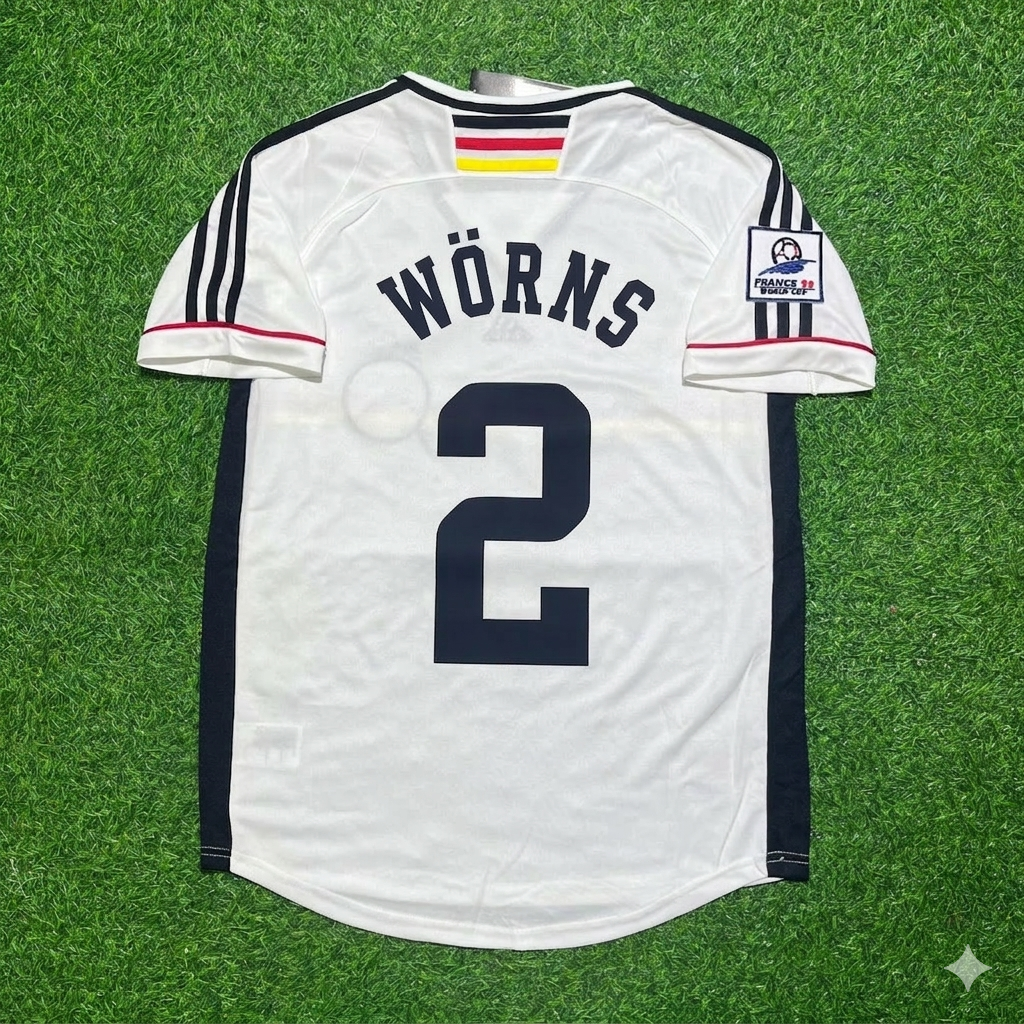 Germany 1998 World Cup Retro Football Jersey – Christian Worns