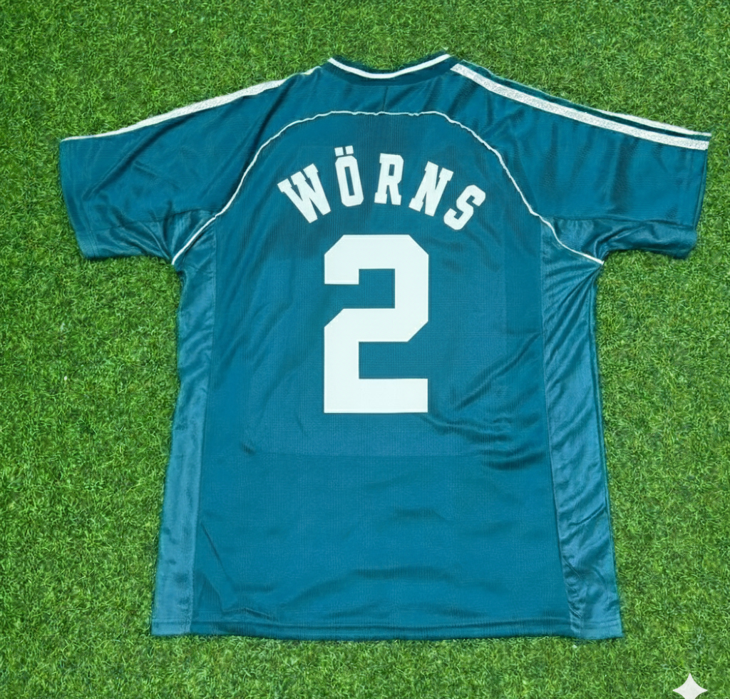 Christian Wörns Germany 1998 World Cup Away Retro Football Jersey
