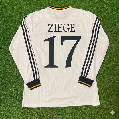 Germany 1996 EURO Final Home Long Sleeve Retro Football Jersey – Christian Ziege 17
